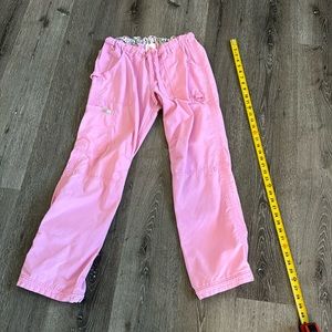 Small Light Pink koi Scrub Pants